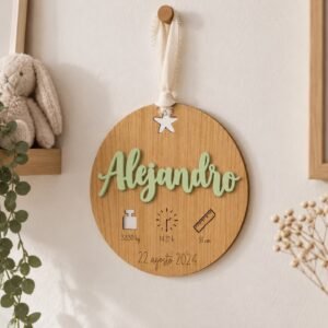 Placa Natalicio para Colgar