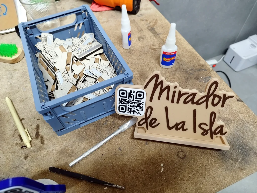 Cartas con código QR para el restaurante Mirador de la Isla